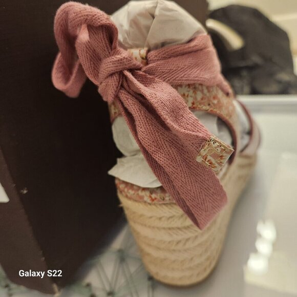 PATRICIA Nash Riva Wedge Sandals Blush Bouquet, SZ 8, NIB - Picture 3 of 10